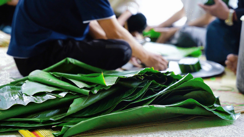 Giữ nếp xuân xứ Thanh trong màu bánh chưng gói lá chuối quê nhà - 4