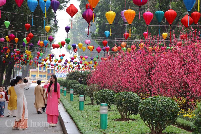 Người dân thích thú check-in. Ảnh: Thanh Tuấn