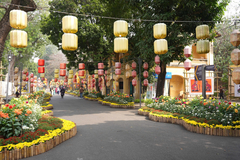 Không gian bốn chương Kinh – Kỳ – Vọng – Hội dẫn dắt du khách qua hành trình ký ức và khát vọng đầu xuân. Ảnh: Tường Vy