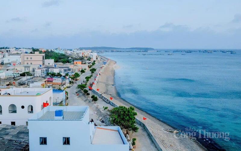 Một góc đặc khu Phú Quý, tỉnh Lâm Đồng nhìn từ trên cao. Ảnh: Nguyễn Tài