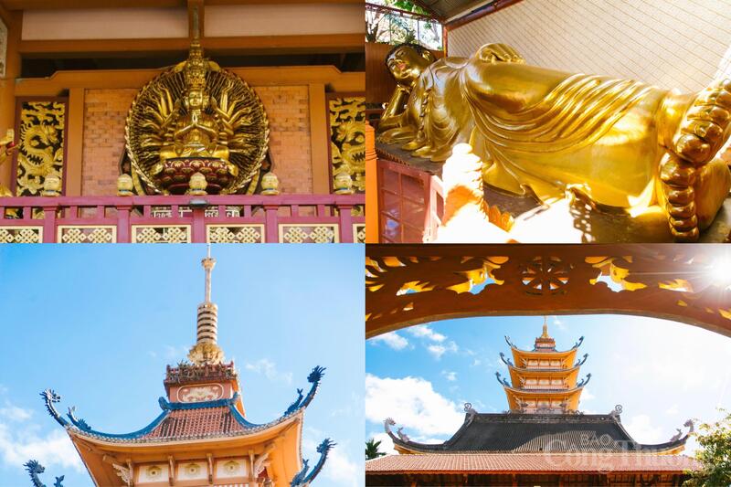 Chùa Bửu Minh - cổ tự giữa đồi chè Biển Hồ.