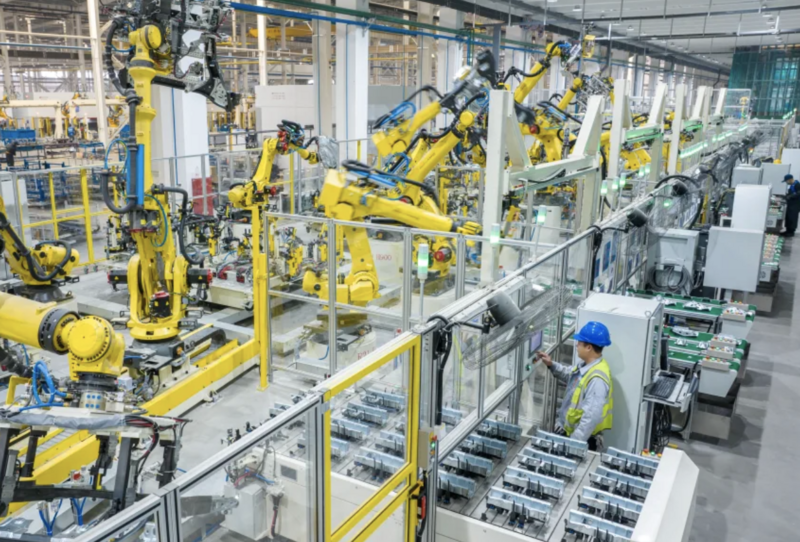 Trí tuệ nhân tạo được ứng dụng tại dây chuyền sản xuất ở Trung Quốc. Ảnh: Getty Image