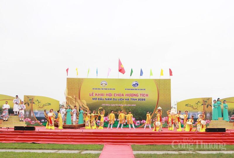 Ngày 22/2, Sở Văn hóa, thể thao và du lịch Hà Tĩnh phối hợp UBND xã Can Lộc tổ chức Lễ khai hội chùa Hương Tích, mở đầu năm du lịch Hà Tĩnh 2026.