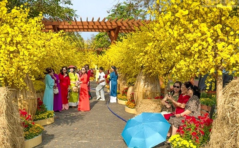Tại Vĩnh Long, các điểm du lịch sinh thái, vui chơi giải trí thu hút đông đảo du khách - Ảnh: Bá Dũng