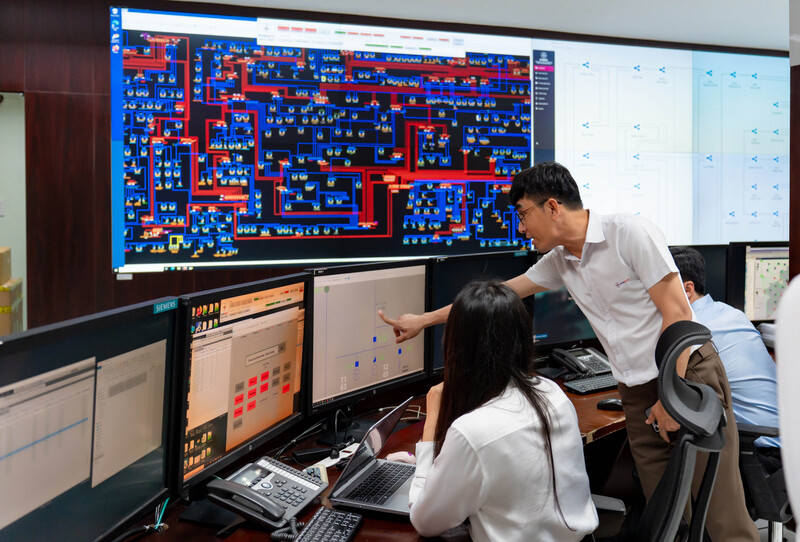 Ca trực đêm Giao thừa tết Bính Ngọ 2026 tại Trung tâm điều hành SCADA.