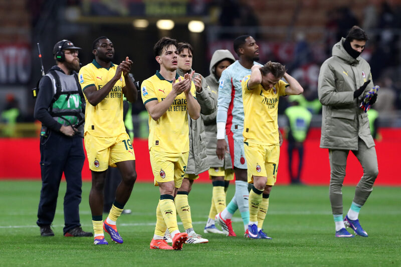 AC Milan tạo nhiều cơ hội nhưng không thể ghi bàn trong thất bại 0-1 trước Parma tại vòng 26 Serie A. Ảnh: The Football Faithful.