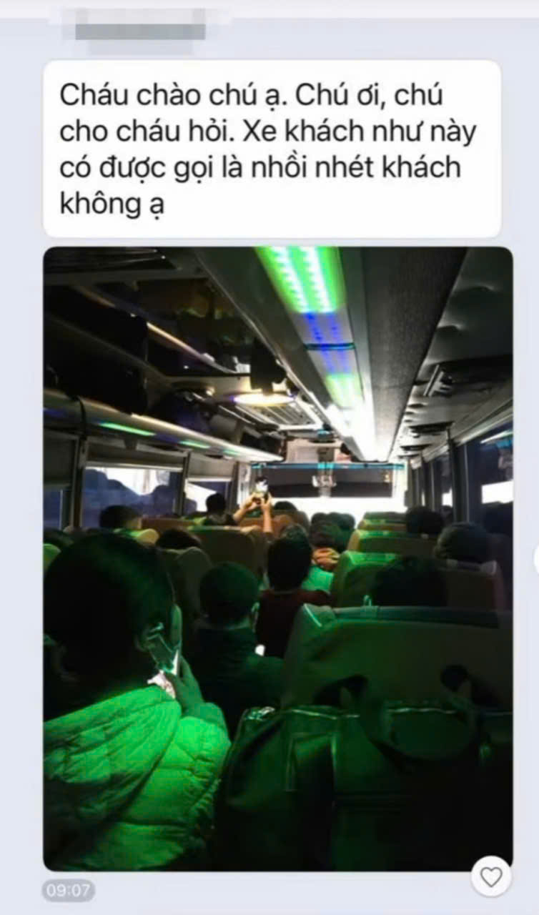 Thông tin xe khách nhồi nhét khách gửi đến Cục trưởng Cục trưởng Cục Cảnh sát giao thông đã được xử lý nghiêm. Ảnh: Cục Cảnh sát giao thông