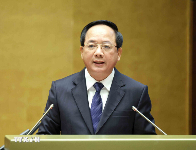 Đồng chí Trịnh Văn Quyết - Ủy viên Bộ Chính trị, Bí thư Trung ương, Trưởng ban Tuyên giáo và Dân vận Trung ương trình bày chuyên đề “Nội dung trọng tâm, cốt lõi của Nghị quyết 80-NQ/TW ngày 7/1/2026 của Bộ Chính trị về phát triển văn hóa Việt Nam”. Ảnh: TTXVN