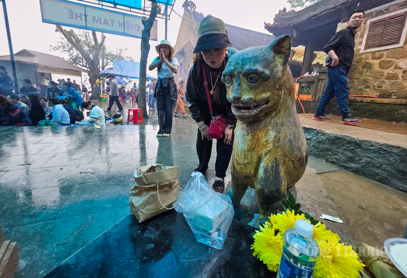 Tương truyền, khi xưa, thần hổ đã cõng công chúa Diệu Thiện về đây. Ngài nằm ở dưới chân động, để canh giữ cho nàng công chúa tu hành.