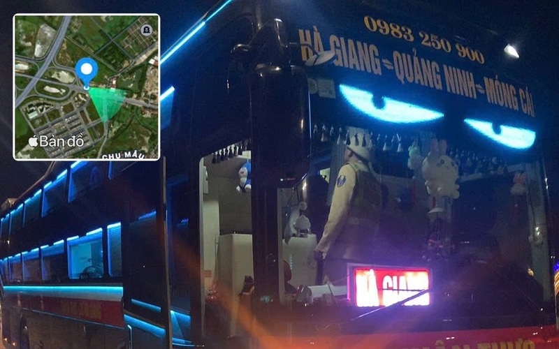 Lực lượng Cảnh sát giao thông xử lý nhiều trường hợp xe khách nhồi nhét khách trong thời gian vừa qua. Ảnh: Cục Cảnh sát giao thông