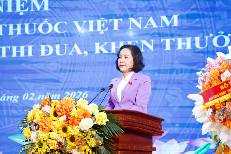 Phó Chủ tịch Quốc hội Nguyễn Thị Thanh phát biểu tại Lễ kỷ niệm.