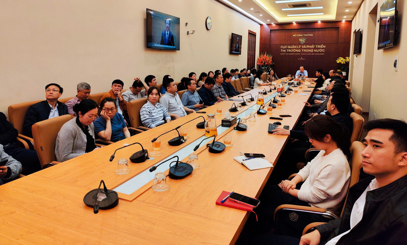 Điểm cầu Đảng bộ Cục Quản lý và phát triển thị trường trong nước.