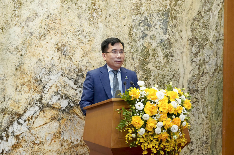 Ông Lê Xuân Huyên - Phó Tổng Giám đốc phụ trách Petrovietnam phát biểu.