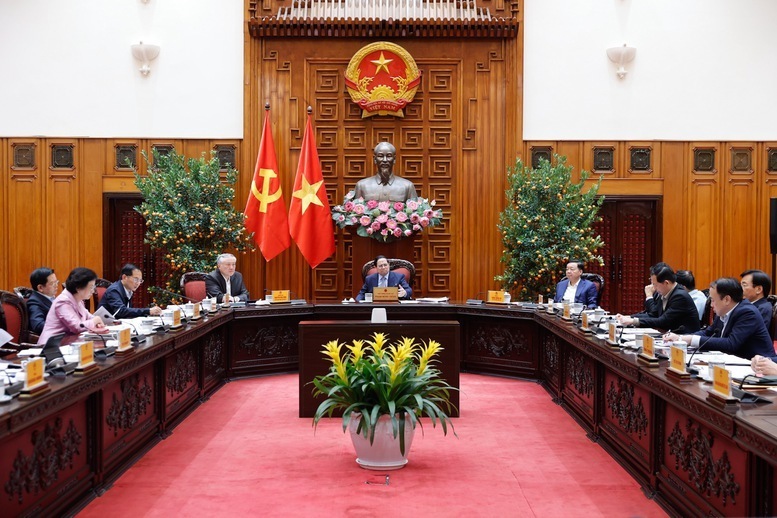 Thủ tướng Phạm Minh Chính chủ trì cuộc họp của Thường trực Chính phủ về một số nội dung quan trọng - Ảnh: VGP/Nhật Bắc