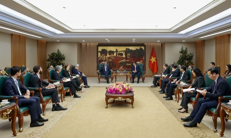 Thủ tướng đề nghị hai bên tăng cường hợp tác về kinh tế biển, hạ tầng năng lượng - Ảnh: VGP/Nhật Bắc