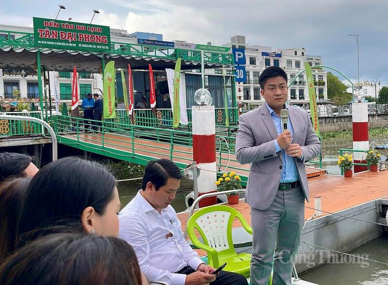 Ông Đàm Hồng Nguyên, Tổng quản lý Khách sạn Sheraton Cần Thơ phát biểu tại sự kiện. Ảnh: Khánh Ngọc