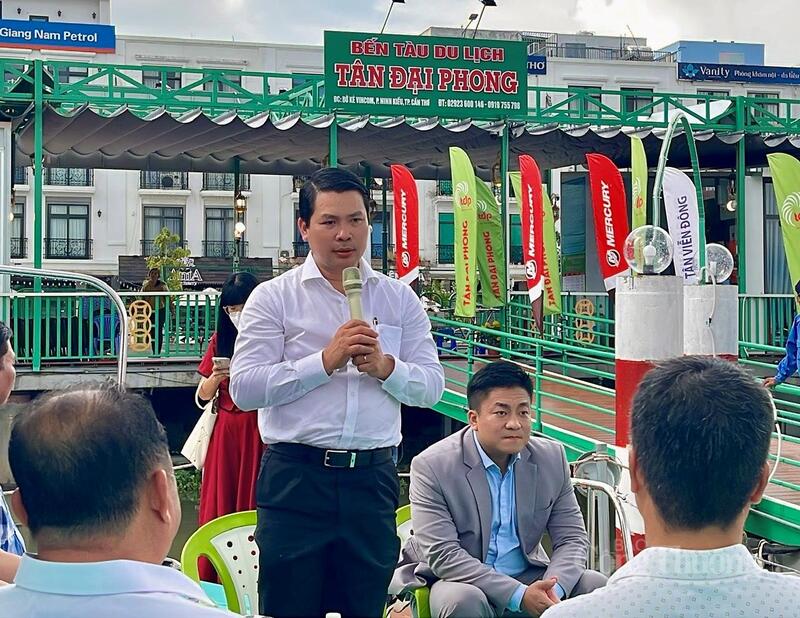 Ông Hà Vũ Sơn, Giám đốc Sở Công Thương TP. Cần Thơ phát biểu tại chương trình. Ảnh: Khánh Ngọc