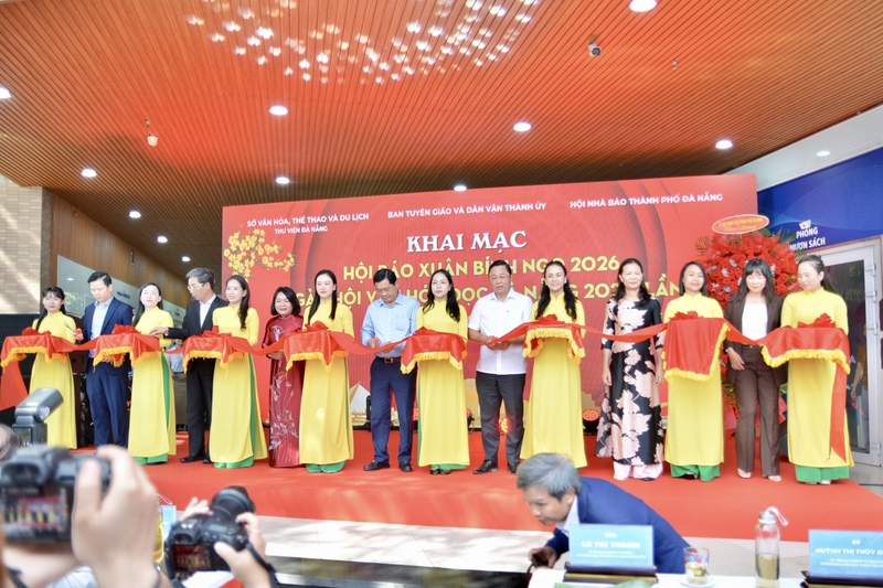 Khai mạc Hội Báo Xuân Bính Ngọ 2026 và Ngày hội Văn hóa đọc Đà Nẵng 2026 lần thứ nhất. Ảnh: Ngọc Thảo