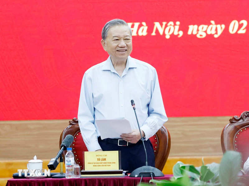 Tổng Bí thư Tô Lâm phát biểu. Ảnh: Thống Nhất/TTXVN