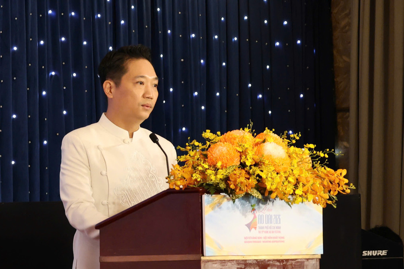 Ông Lê Trương Hiền Hòa - Phó Giám đốc Sở Du lịch TP. Hồ Chí Minh phát biểu tại họp báo. Ảnh: Minh Anh