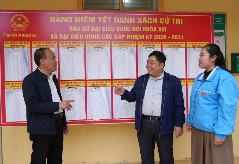 Đến nay, công tác chuẩn bị cho bầu cử đại biểu Quốc hội khoá XVI và đại biểu HĐND các cấp tại các phường, xã đã cơ bản hoàn thành. Ảnh: Từ Thành