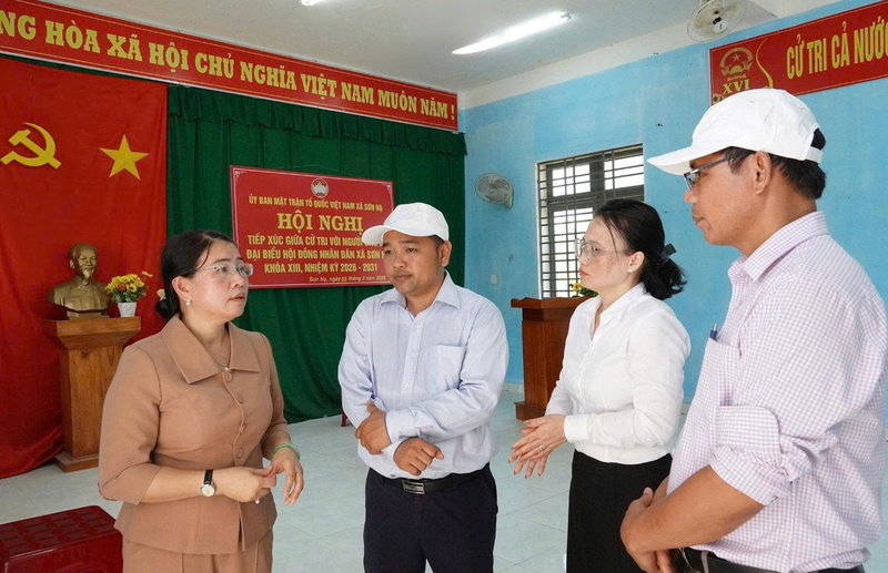 Xã Sơn Hạ cơ bản đã chuẩn bị sẵn sàng cho ngày bầu cử sắp tới. Ảnh: T.L