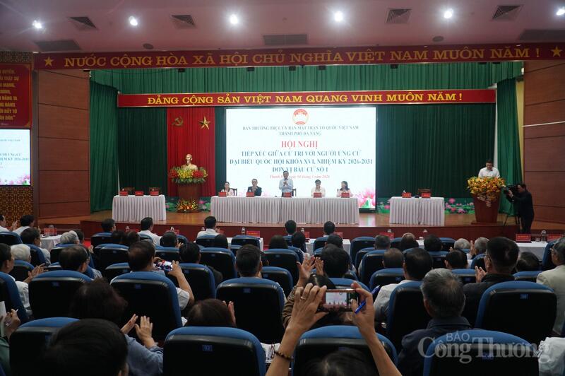 Hội nghị tiếp xúc giữa cử tri với người ứng cử đại biểu Quốc hội khóa XVI, nhiệm kỳ 2026 – 2031, đơn vị bầu cử số 1, TP. Đà Nẵng.