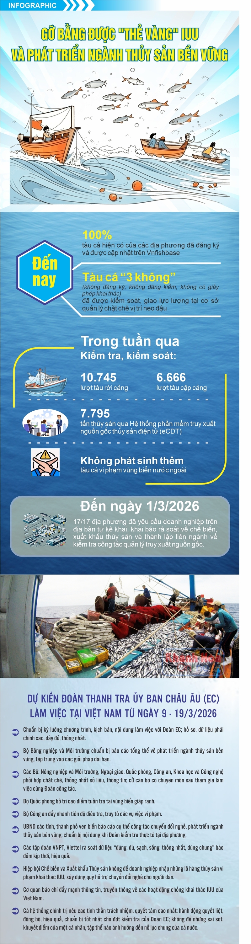 Gỡ bằng được 'thẻ vàng' IUU và phát triển ngành thủy sản bền vững - 1