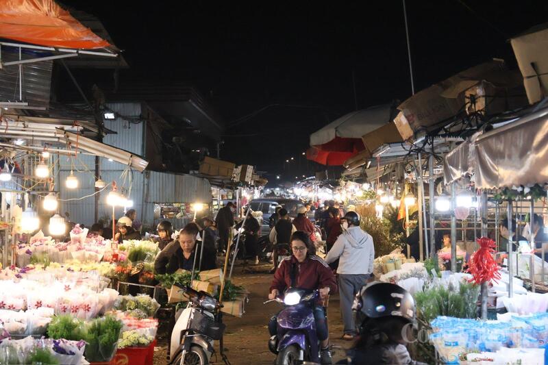 Hà Nội: Chợ hoa Quảng An nhộn nhịp, giá tăng cao dịp 8/3 - 1