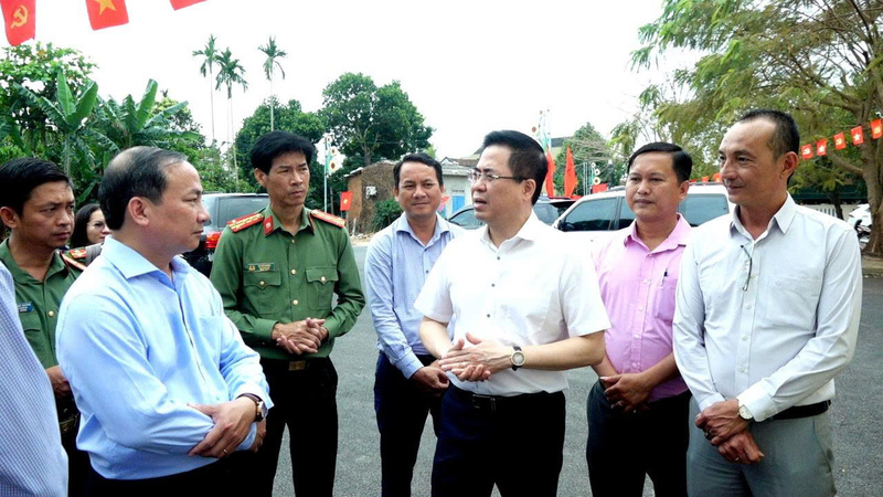 Công tác chuẩn bị cho ngày hội bầu cử tại Quảng Ngãi được kiểm tra, kiểm soát chặt chẽ. Ảnh: Tuệ Lâm