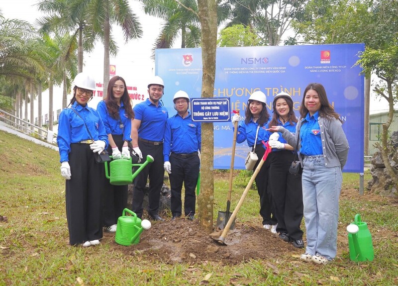 Đoàn Thanh niên Bộ Công Thương triển khai chương trình "Chung tay vì môi trường xanh", thu gom pin cũ đổi cây, lan tỏa xanh. Ảnh minh họa