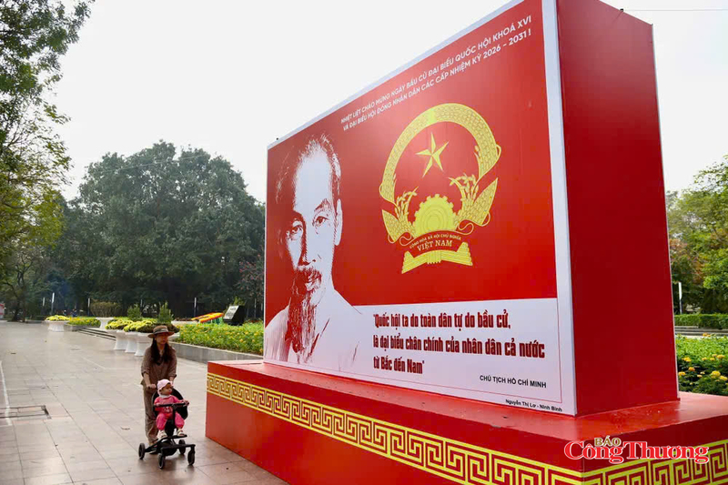 Các thông điệp tuyên truyền được thiết kế trang trọng, rõ ràng, thể hiện quyết tâm tổ chức thành công cuộc bầu cử đại biểu Quốc hội và đại biểu Hội đồng nhân dân các cấp nhiệm kỳ 2026 - 2031.
