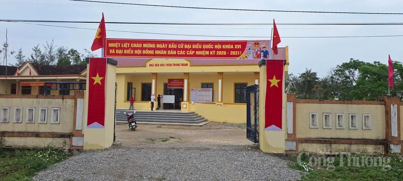 Công tác chuẩn bị bầu cử tại xã Cam Hồng, tỉnh Quảng Trị.