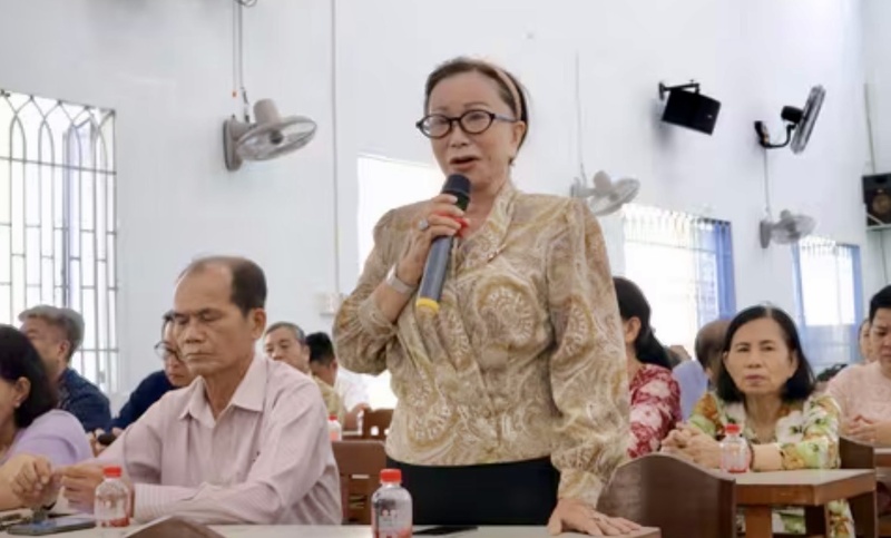 Cử tri Bùi Thị Lan Hương (phường Ninh Kiều) đánh giá cao tinh thần trách nhiệm. Ảnh: Nhẫn Nam