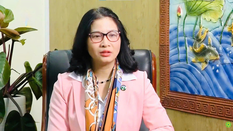 GS.TS. Nguyễn Thị Lan – Bí thư Đảng uỷ, Giám đốc Học viện Nông nghiệp Việt Nam. Ảnh: Anh Khoa