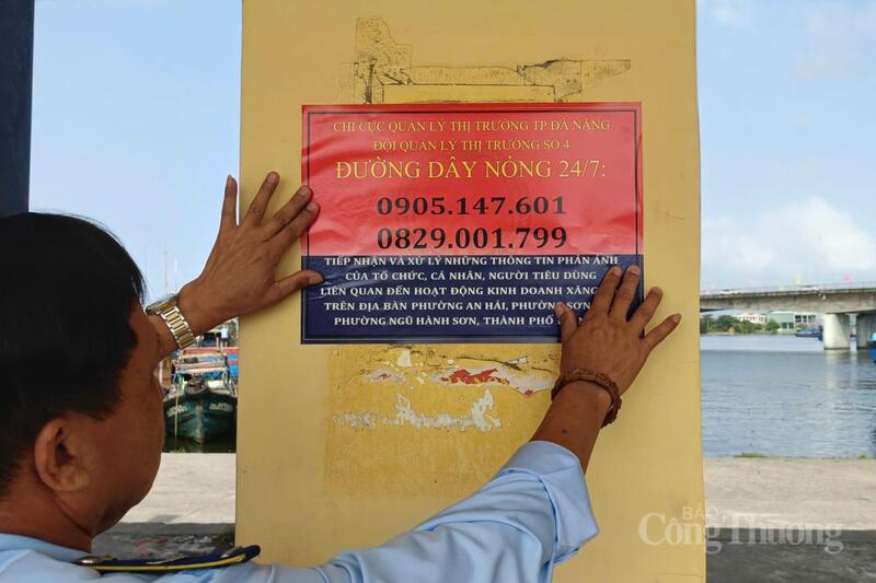 Quản lý thị trường Đà Nẵng thông báo số điện thoại đường dây nóng tiếp nhận thông tin phản ảnh của người dân về kinh doanh xăng dầu.