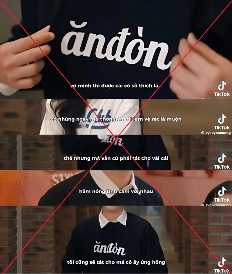 Quảng cáo được cho là xúc phạm phụ nữ và cổ súy cho tình trạng bạo lực gia đình của 3CE Việt Nam và Tous les Jours Việt Nam - (Ảnh chụp màn hình).