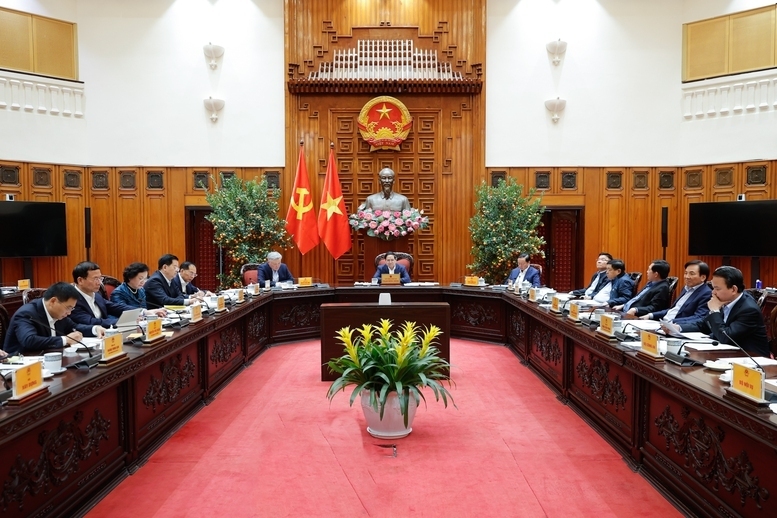 Thủ tướng Phạm Minh Chính chủ trì cuộc họp của Thường trực Chính phủ - Ảnh: VGP/Nhật Bắc