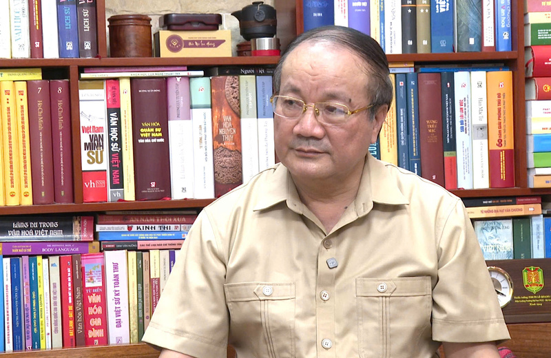 PGS.TS Nguyễn Toàn Thắng - nguyên Viện trưởng Viện Văn hóa và Phát triển (Học viện Chính trị Quốc gia Hồ Chí Minh). Ảnh: Trường Giang.