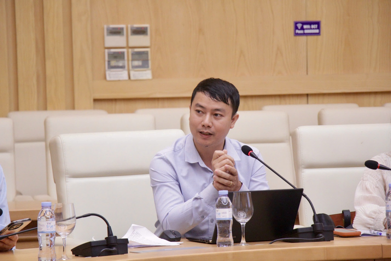 Đại diện Bộ Nông nghiệp và Môi trường phát biểu tại cuộc họp.