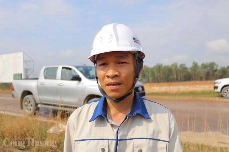 Anh Đỗ Xuân Bình, Phó Giám đốc Ban điều hành Liên danh dự án, Tổng công ty Xây dựng Lũng Lô. Ảnh: Thanh Tuấn