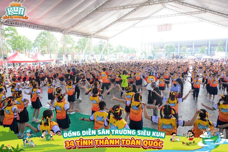 Hàng triệu thiếu nhi từ 25.000 trường học tham gia ngày hội KUN vui khỏe