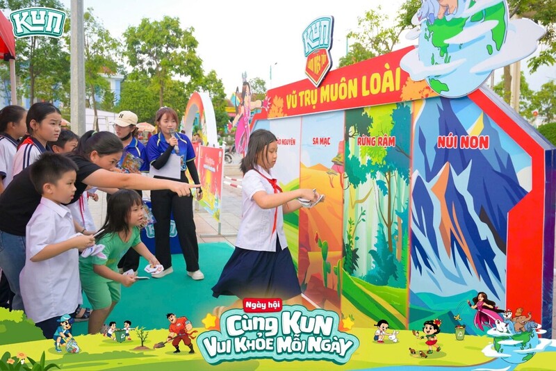 Ngày hội với nhiều hoạt động vận động sôi nổi