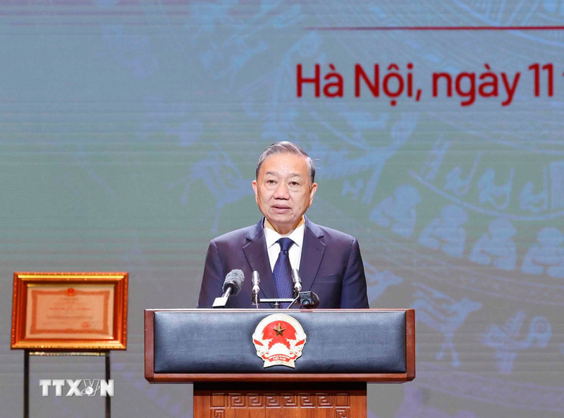 Tổng Bí thư Tô Lâm phát biểu chỉ đạo. Ảnh: Thống Nhất/TTXVN