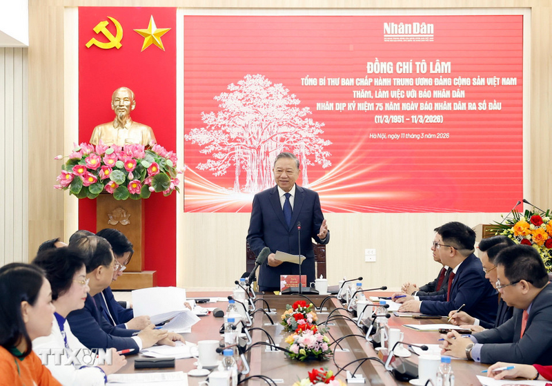 Tổng Bí thư Tô Lâm phát biểu chỉ đạo. Ảnh: Thống Nhất/TTXVN