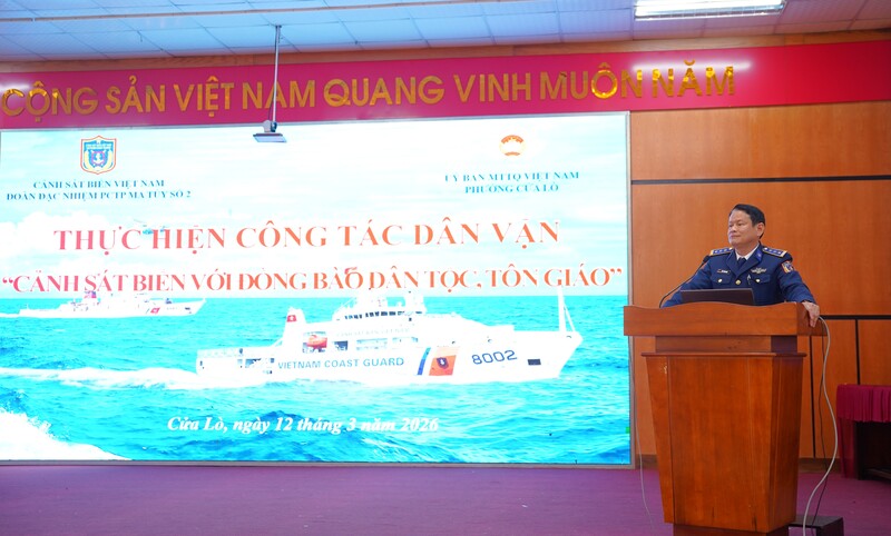 Công tác tuyên truyền, phổ biến pháp luật của Đoàn đặc nhiệm phòng chống tội phạm ma túy số 2 gắn với thực hiện công tác dân vận “Cảnh sát biển với đồng bào dân tộc, tôn giáo”.