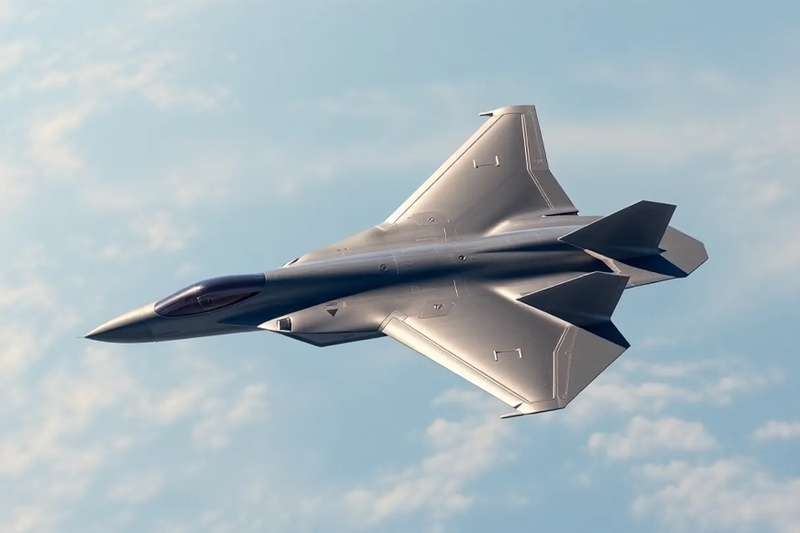 Mô hình máy bay chiens đấu thế hệ thứ 6 F-47. Ảnh: US Airforce.