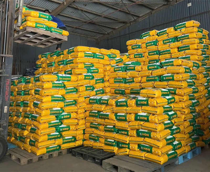 Doanh nghiệp chủ động nguồn hàng dự trữ nhằm bình ổn thị trường phân bón trong nước. Ảnh: Công ty Phân bón Organics