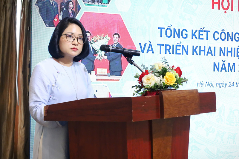 Bà Lê Thị Hà - Trưởng phòng Quản lý hoạt động thương mại điện tử, Cục Thương mại điện tử và Kinh tế số, Bộ Công Thương.