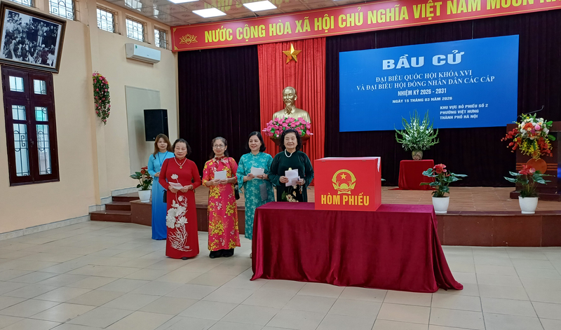 Hà Nội: Phường Việt Hưng tổ chức bầu cử bảo đảm dân chủ, an toàn - 7